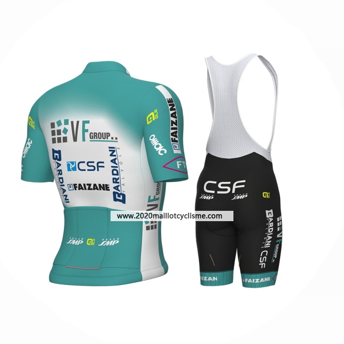 2024 Maillot Cyclisme Bardiani Csf Faizane Bleu Clair Manches Courtes Et Cuissard
